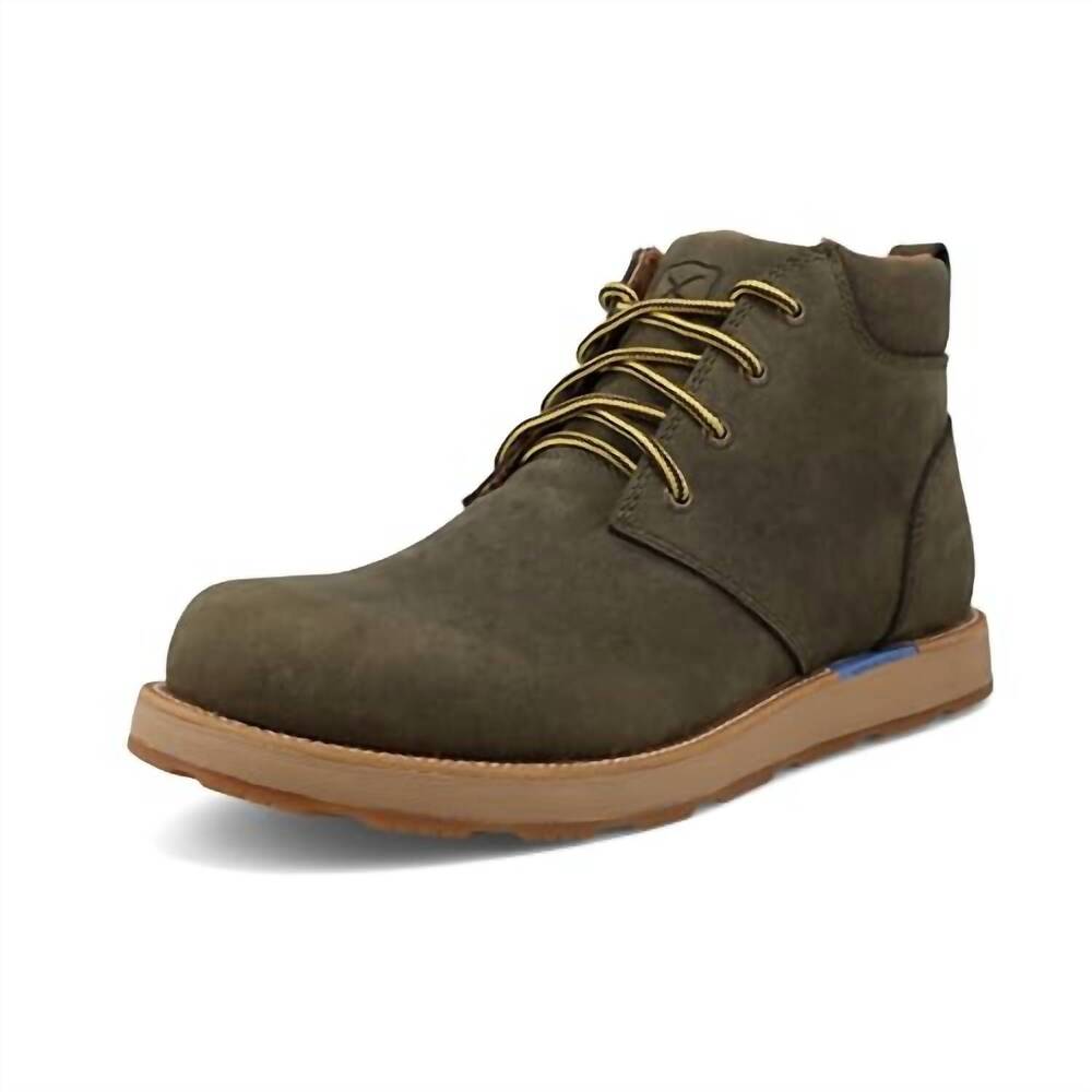NEW TWISTED X men's cellstretch wedge sole boot in olive